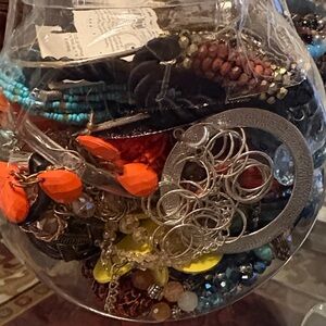 Colorful wearables/craft/repurpose jar